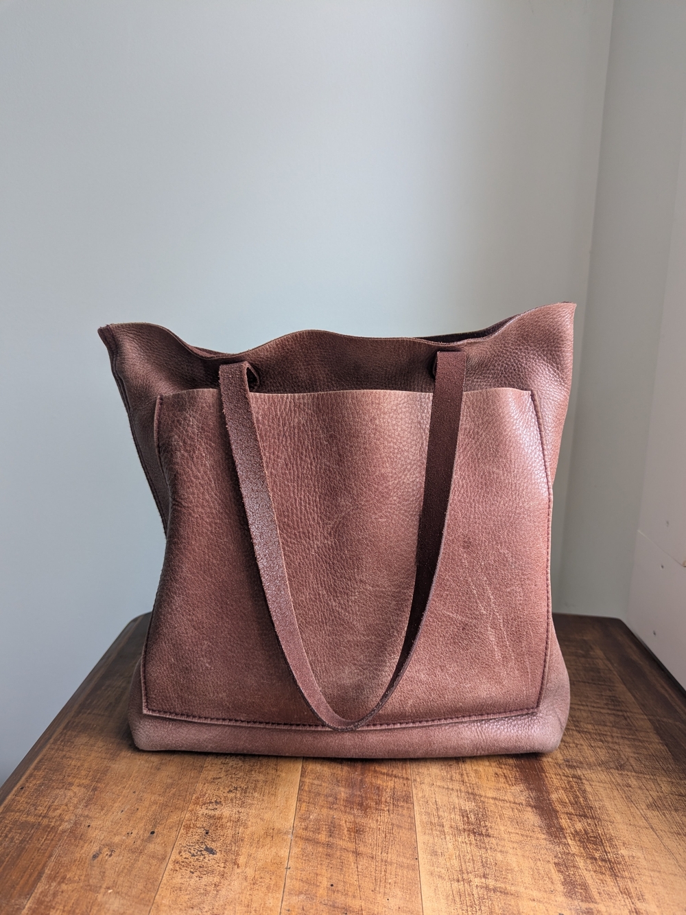 Madewell Brown Leather Tote Bag
